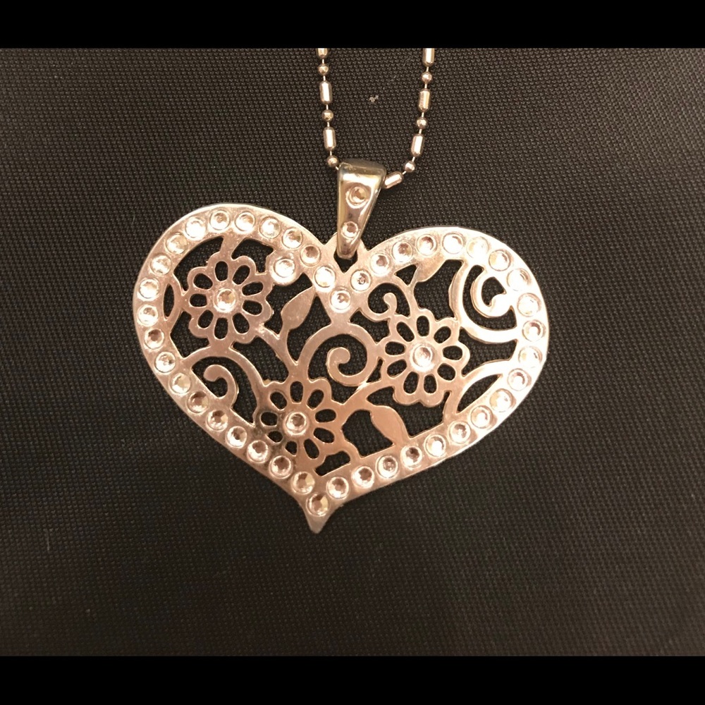 Brighton Heart 💜Necklace with Rhinestones.